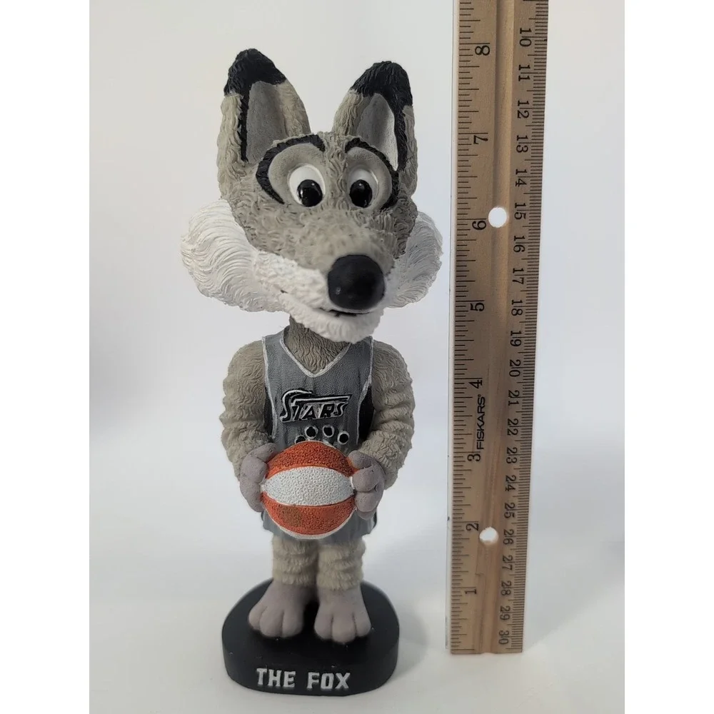 San Antonio Silver Stars‎ THE FOX Bobble Dobbles Bobble Head w/ Game Ticket